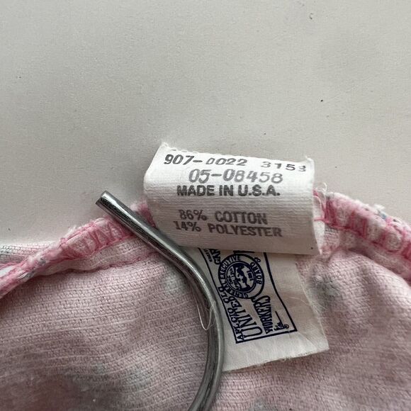 Vtg OshKosh B'Gosh Baby 18 Month Girls Pink Floral Flower Romper Skirt Overall - Picture 5 of 5